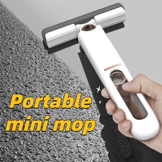 New Portable Self-NSqueeze Mini Mop, Lazy Hand Wash-Free